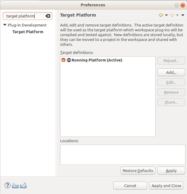 Target Platform
