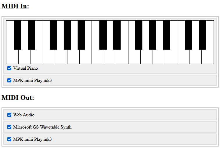 MIDI via WebSockets server screenshot