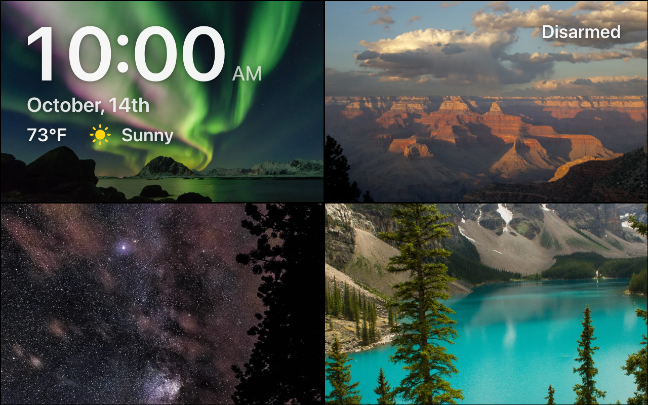 A mosaic of four photos