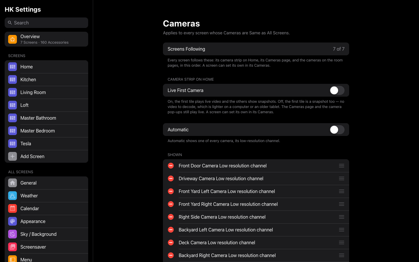 Cameras, for all screens