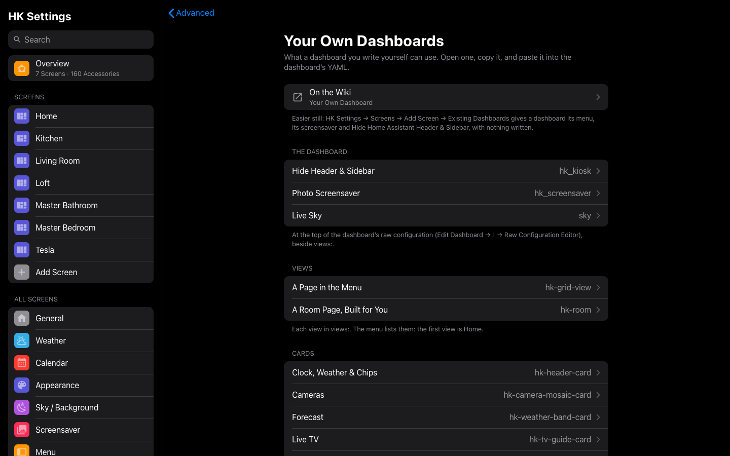 Your Own Dashboards
