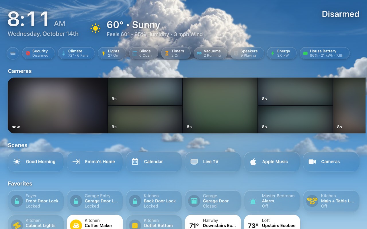 Realistic clouds on a partly cloudy afternoon
