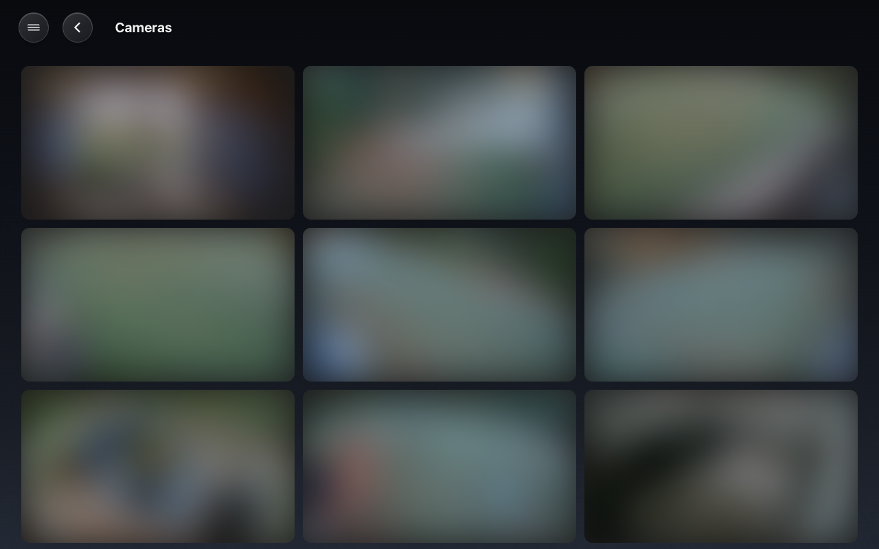 The Cameras page