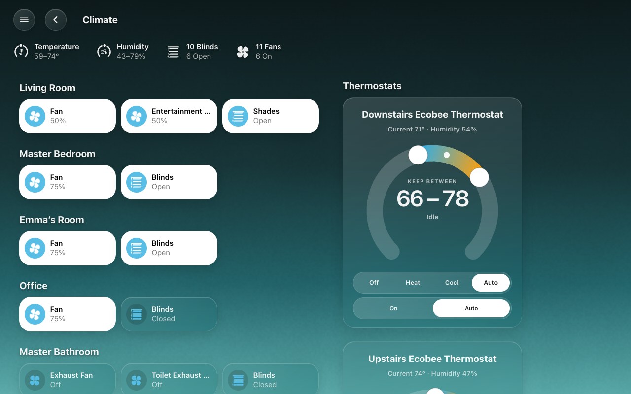 The Climate page