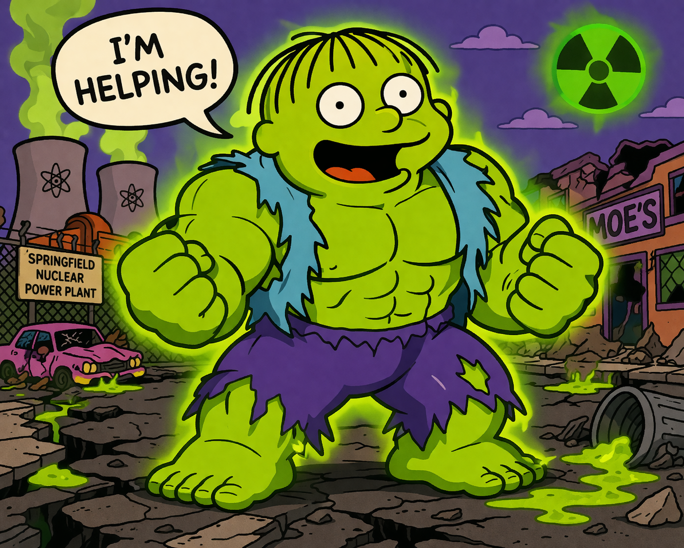 Radioactive Ralph mascot