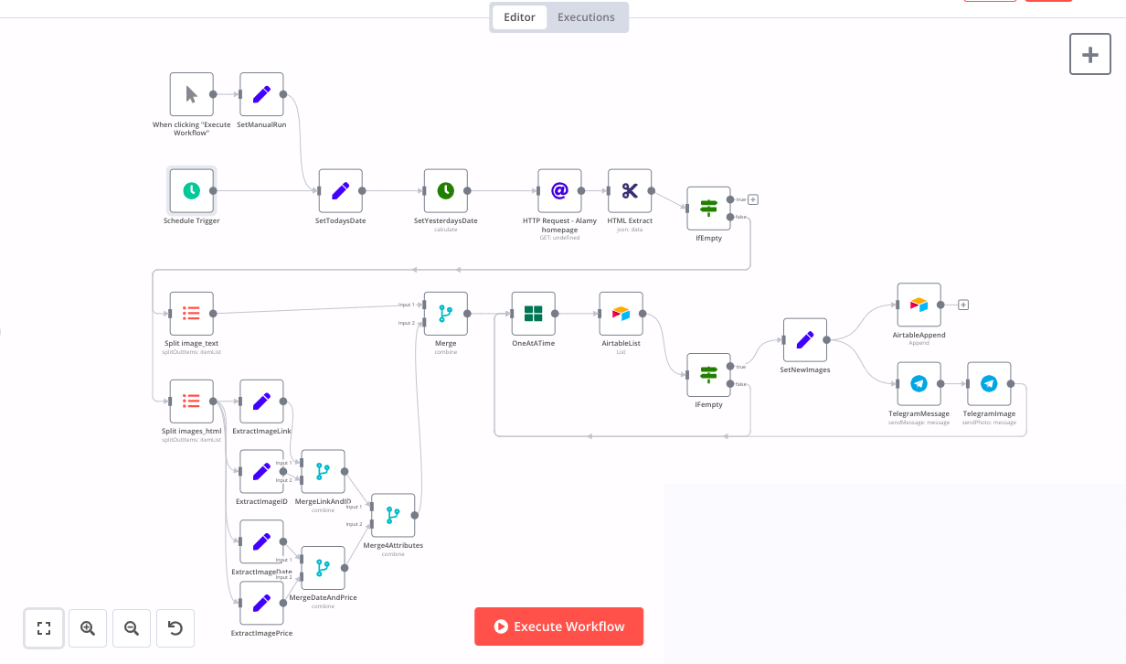 Workflow screenshot