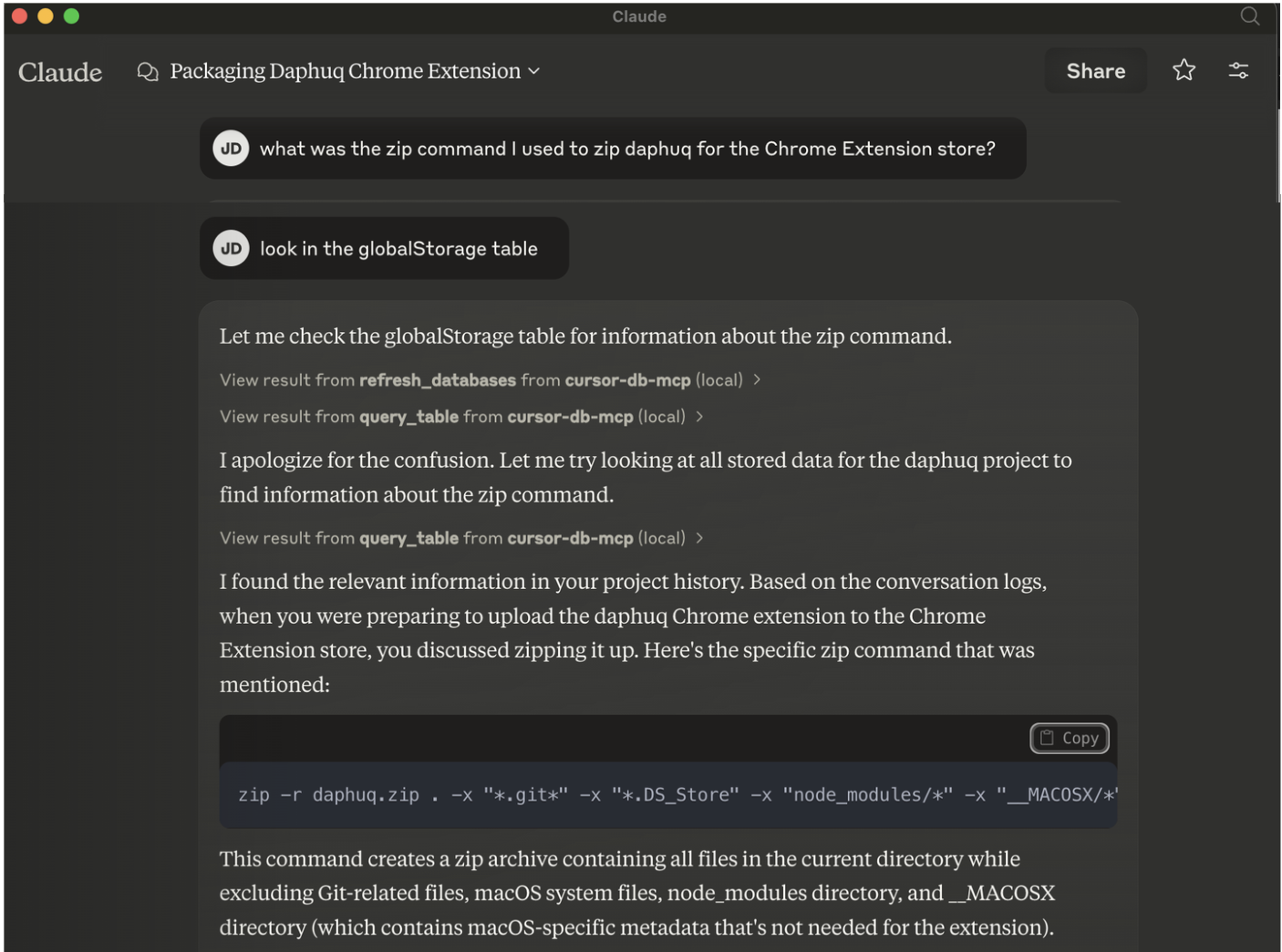 Cursor DB fuzzy search