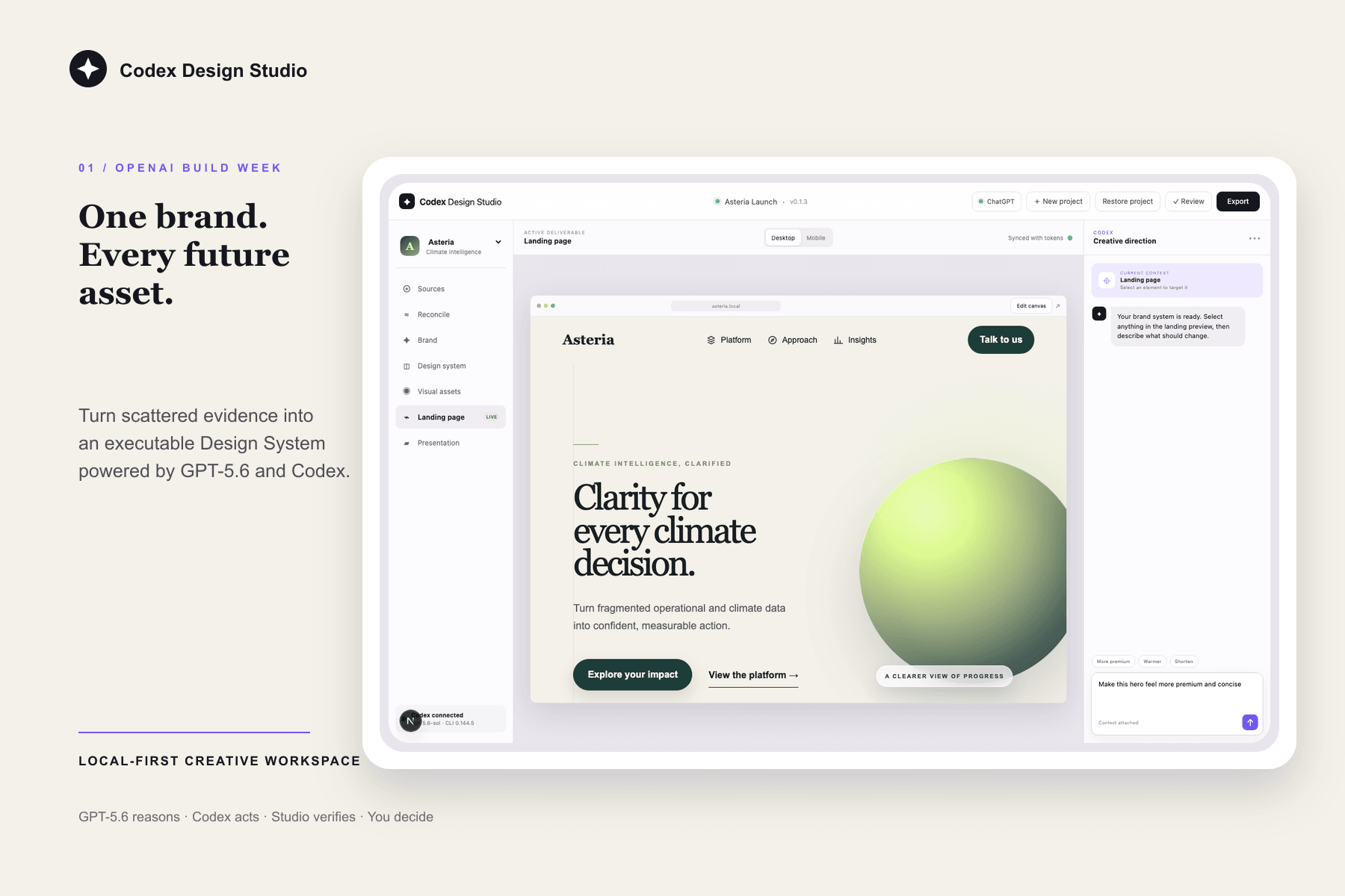 One trusted brand direction. Every future asset.