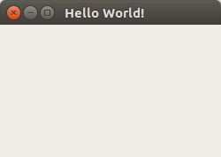 Screenshot of sample app on Ubuntu