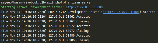 artisan_serve laravel