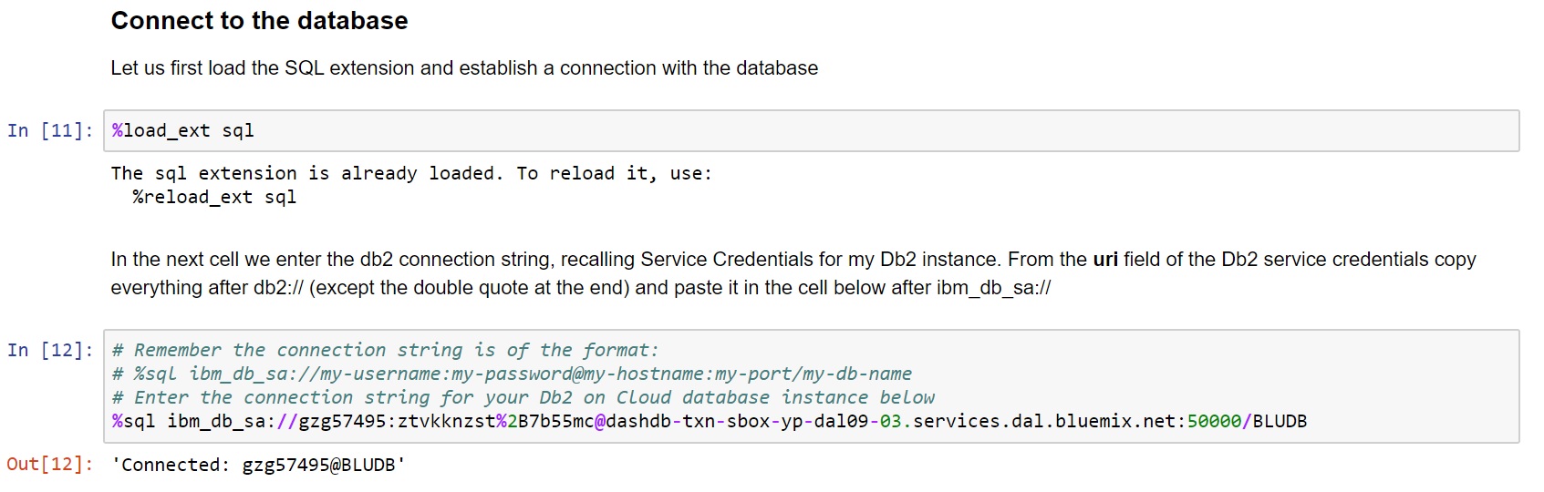 database connection