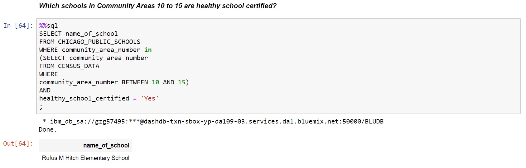 database connection