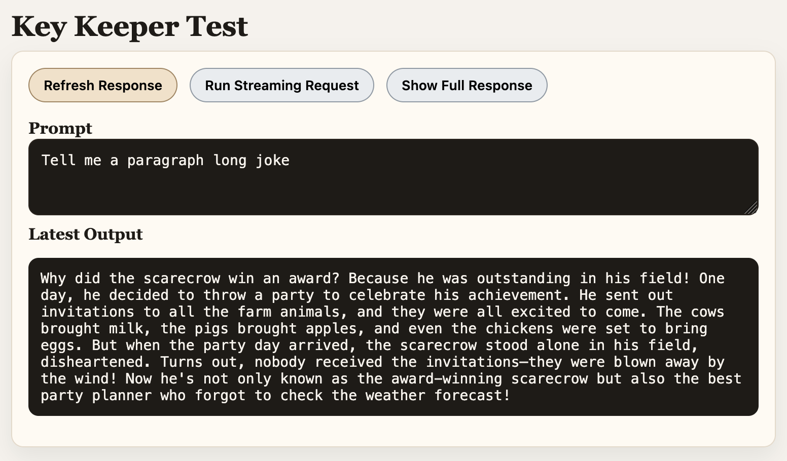 key-keeper test page