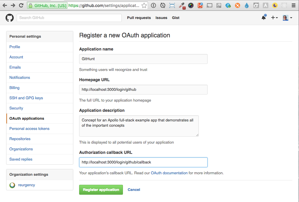 Github OAuth