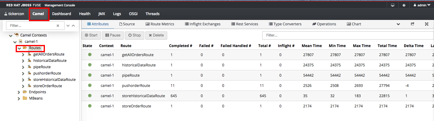 Route stats