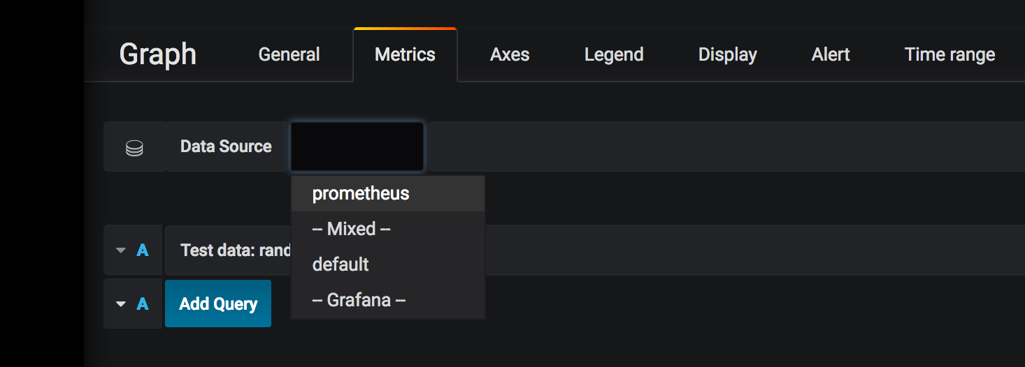 Grafana Datasource Prometheus