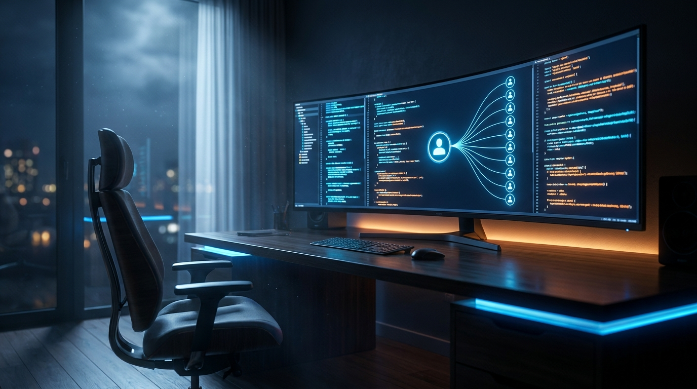 AI agent working overnight — orchestrator delegating to worker agents in Claude Code