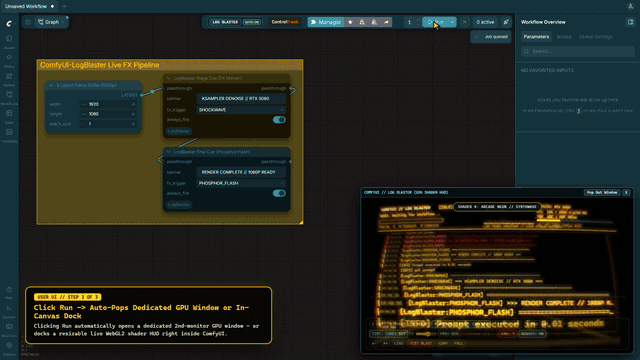 ComfyUI-LogBlaster Live Demo Preview
