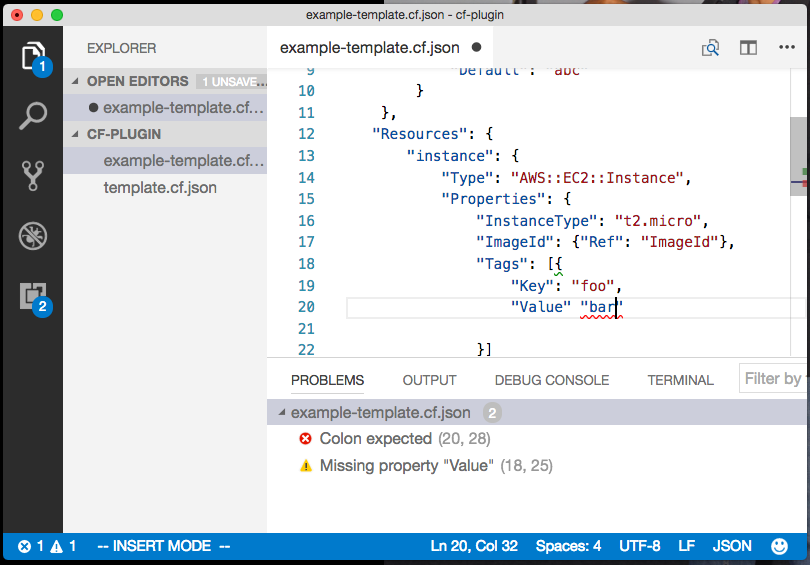 well-formed JSON