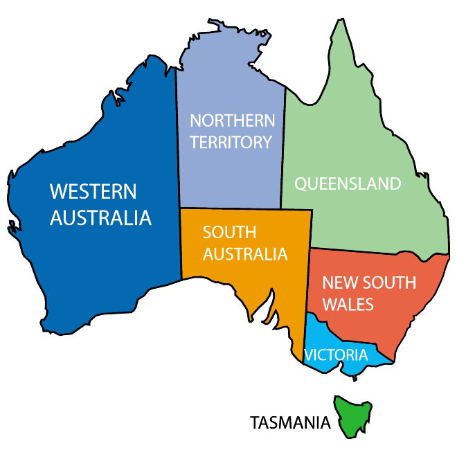 Map of Australia