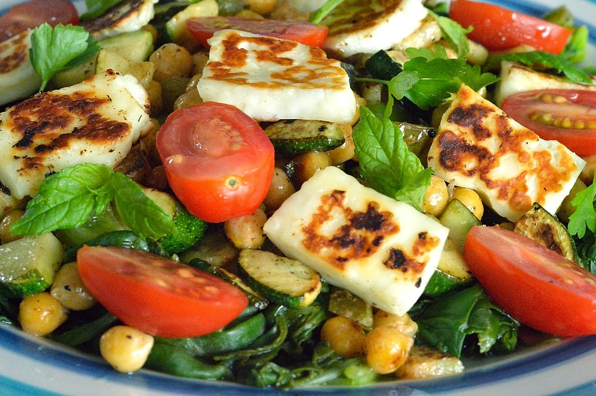 Halloumi Pasta Salad