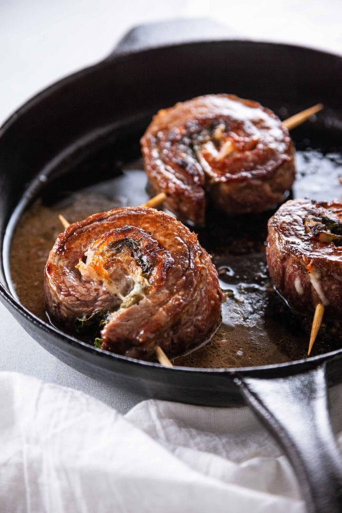 Steak pinwheels