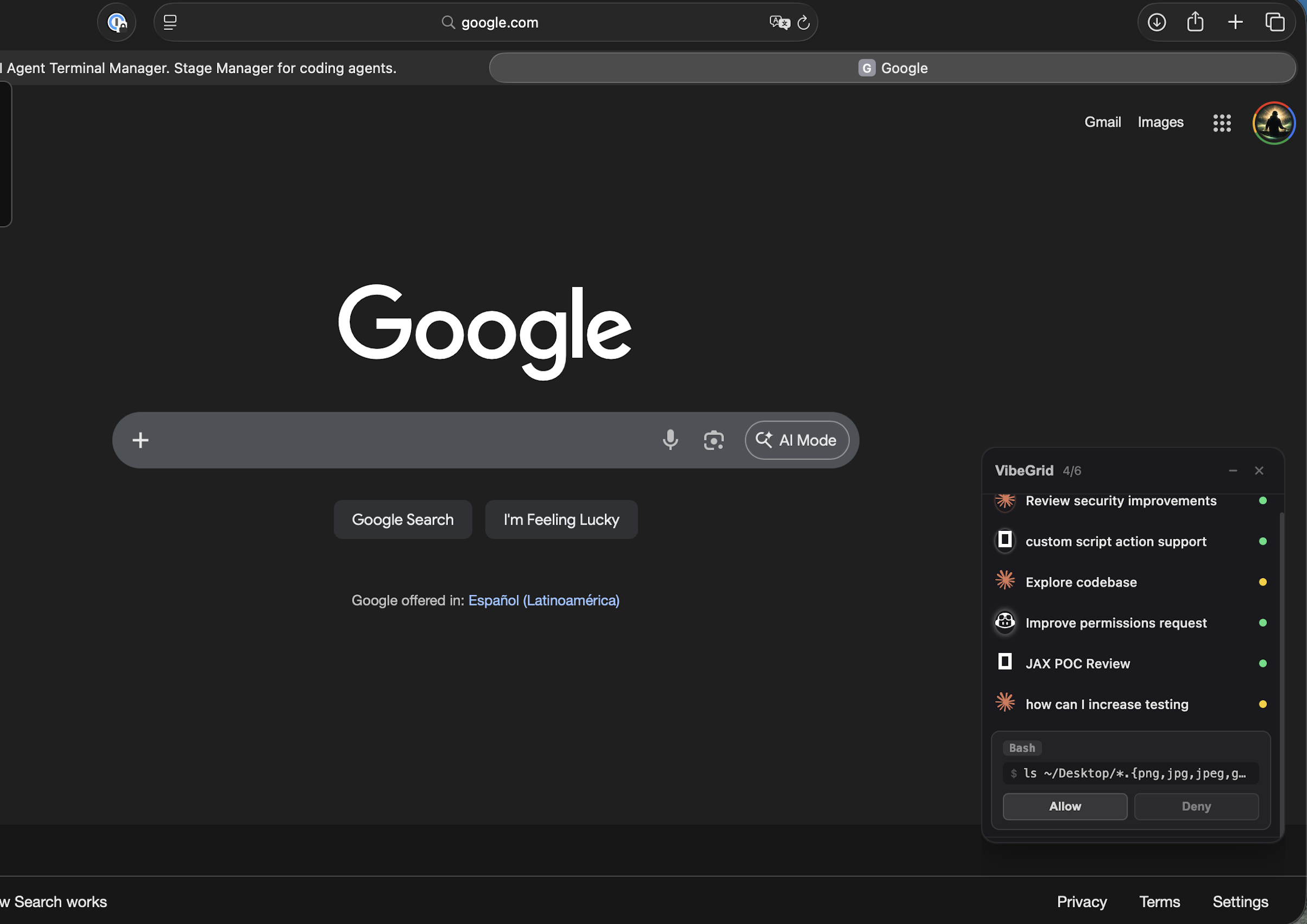 Floating widget
