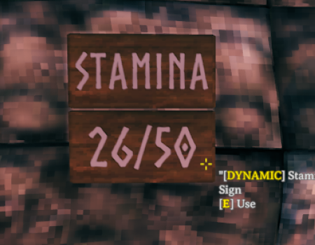 In game screenshot of the Comfort sign