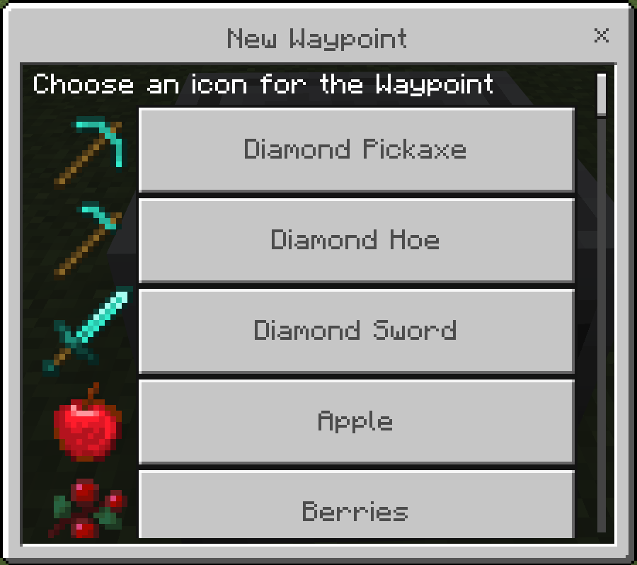 Select Icon Dialog
