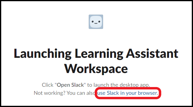 Open Slack in Browser