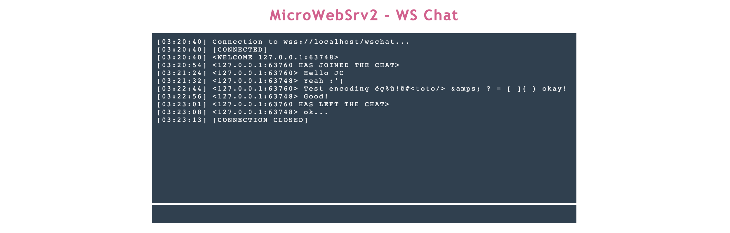 WebSockets Chat