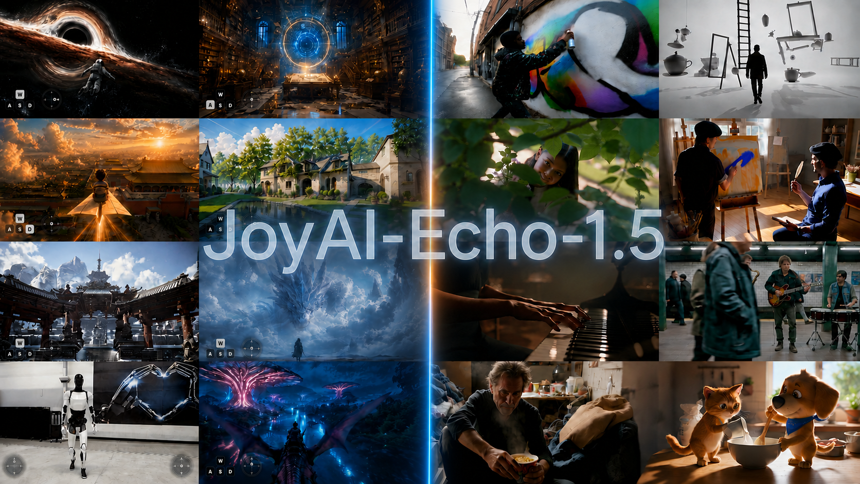 JoyAI-Echo generated video gallery