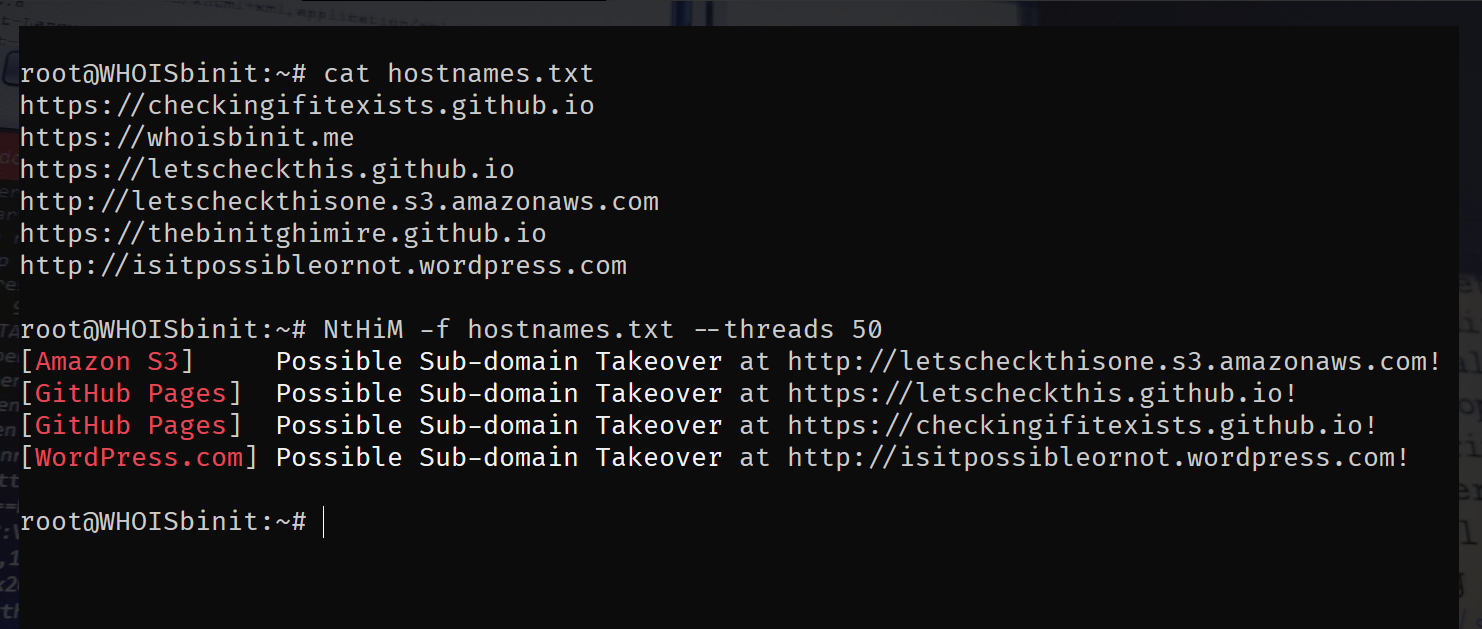 Multiple Targets using Concurrent Threads