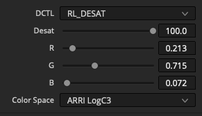 RL_DESAT.dctl screenshot