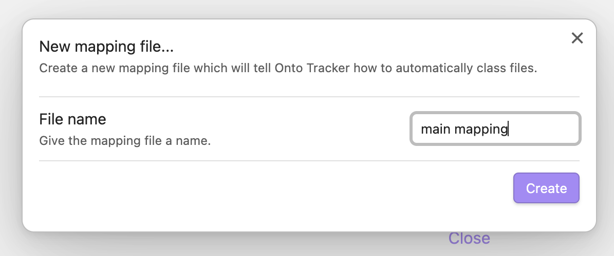 create mapping settings