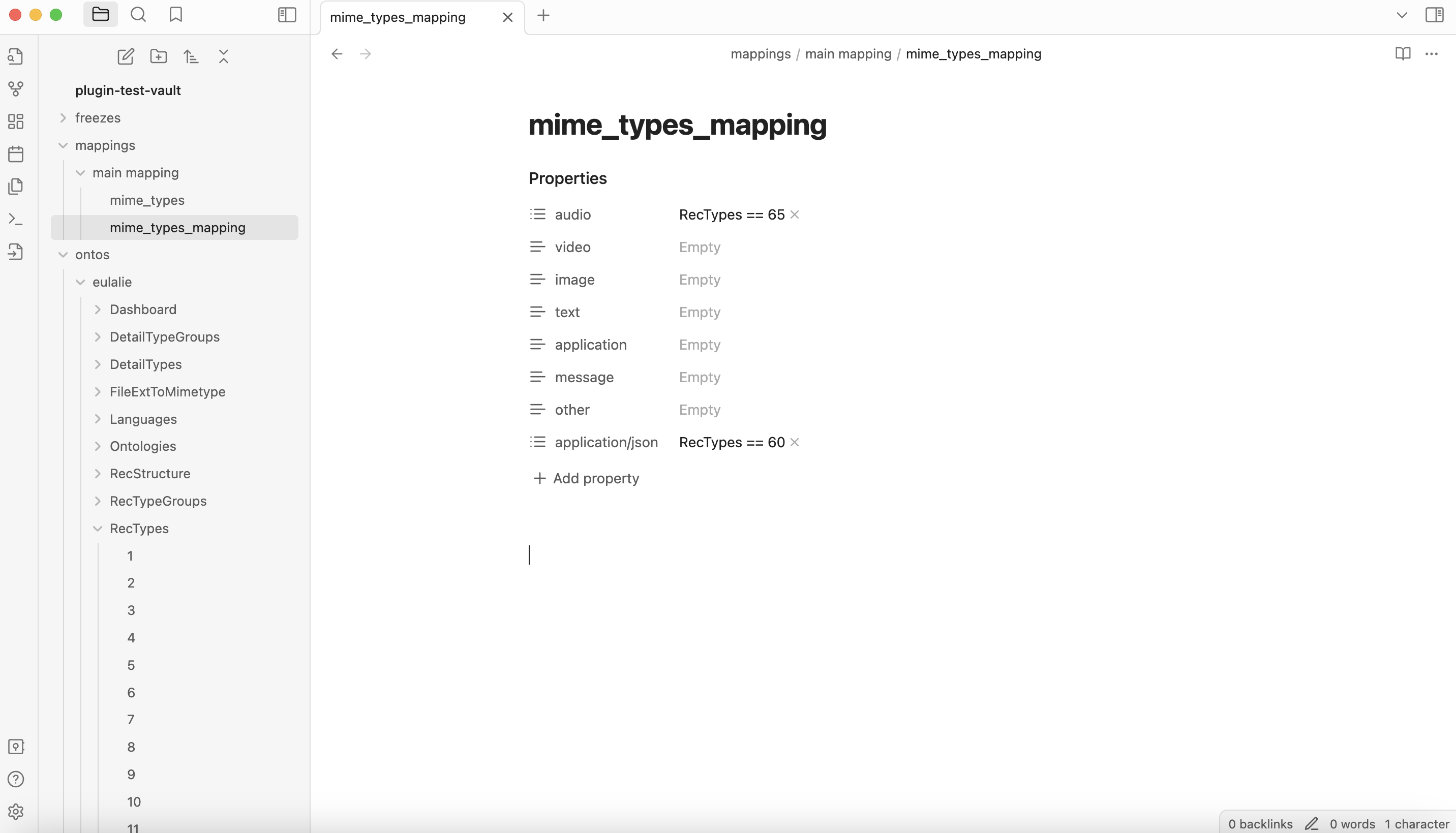 mapping rule