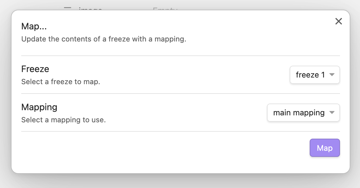 map settings