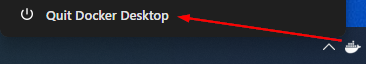 Docker Desktop Quit