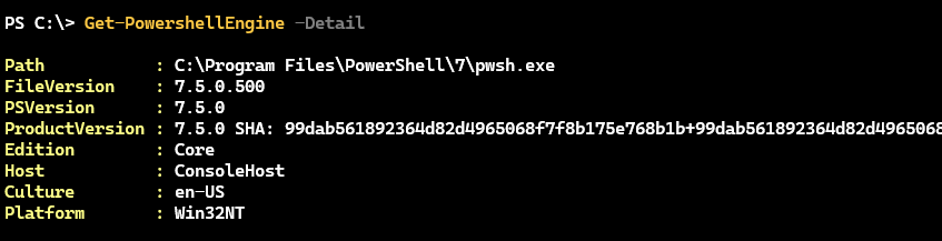 PowerShell 7 on Windows