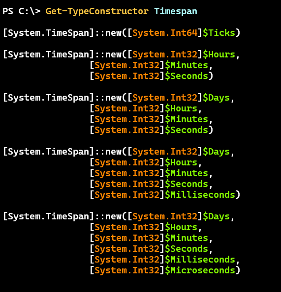 Get-TypeConstructor
