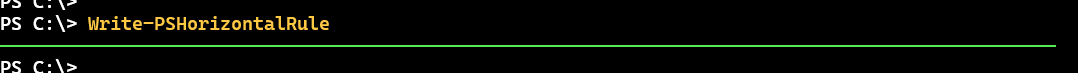 Default horizontal rule