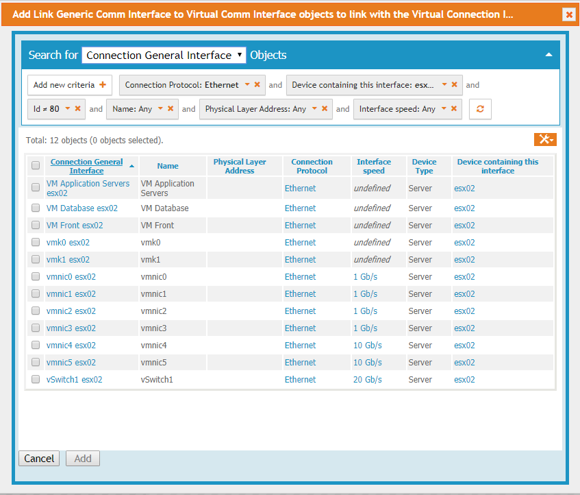 Virtual Interface potential Ethernet Parent