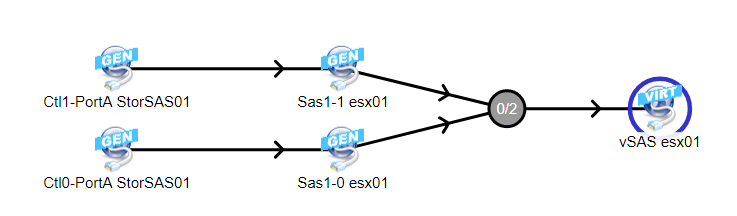 esxi01 SAS Paths