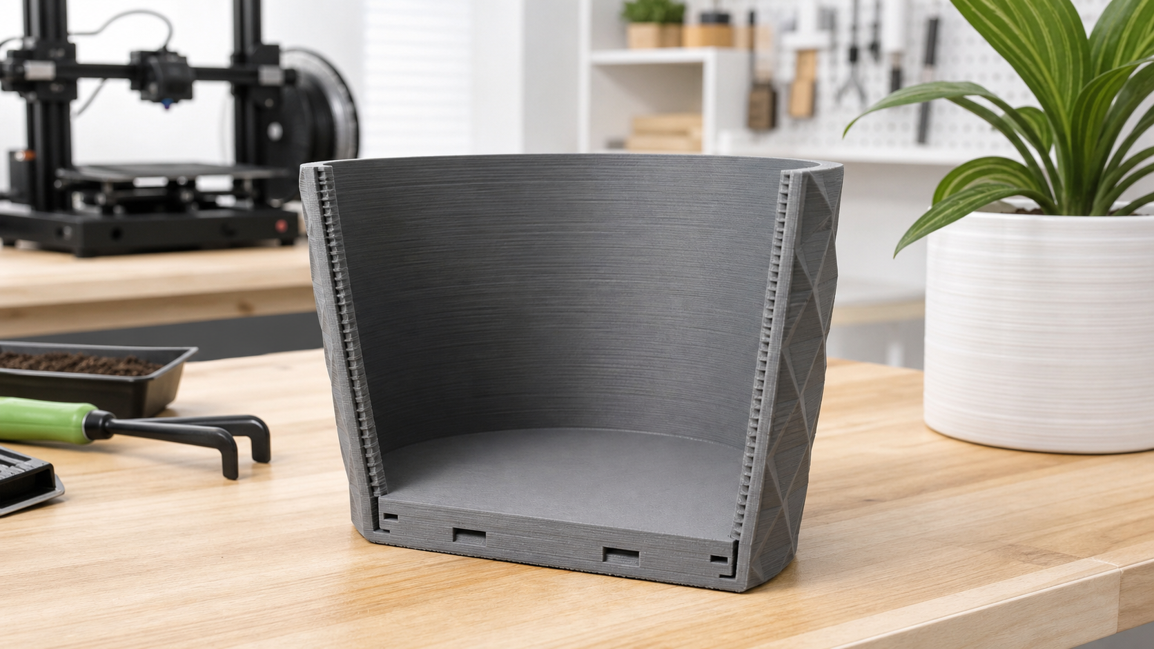 3D프린팅화분 배수와 재료 확인 사진 4