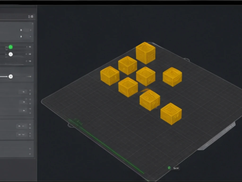 BambuStudio realistic technical workspace photo role 2 exact BambuStudio workflow no readable text no logos