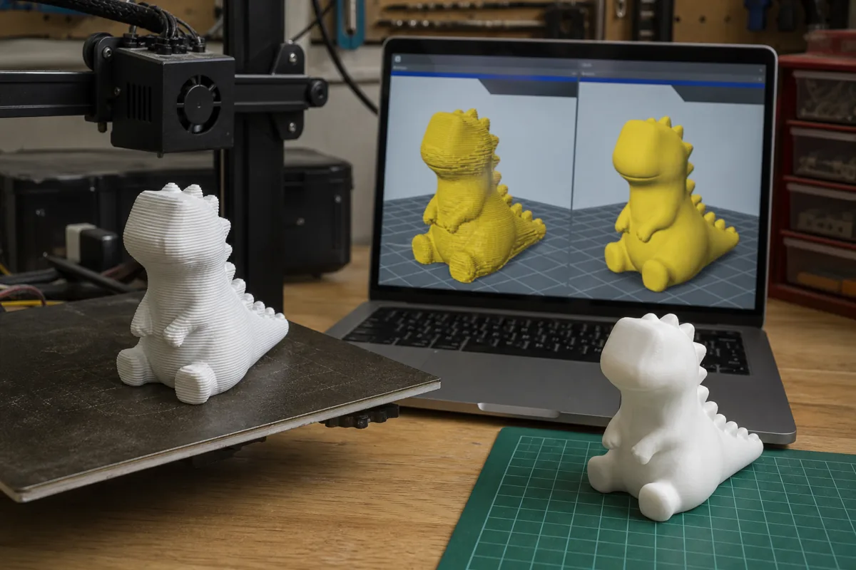 3D프린터프로그램 comparison real photo 7