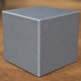 3D 프린터 압력 어드밴스 보정 완료 후 균일한 코너 품질 실사 사진
