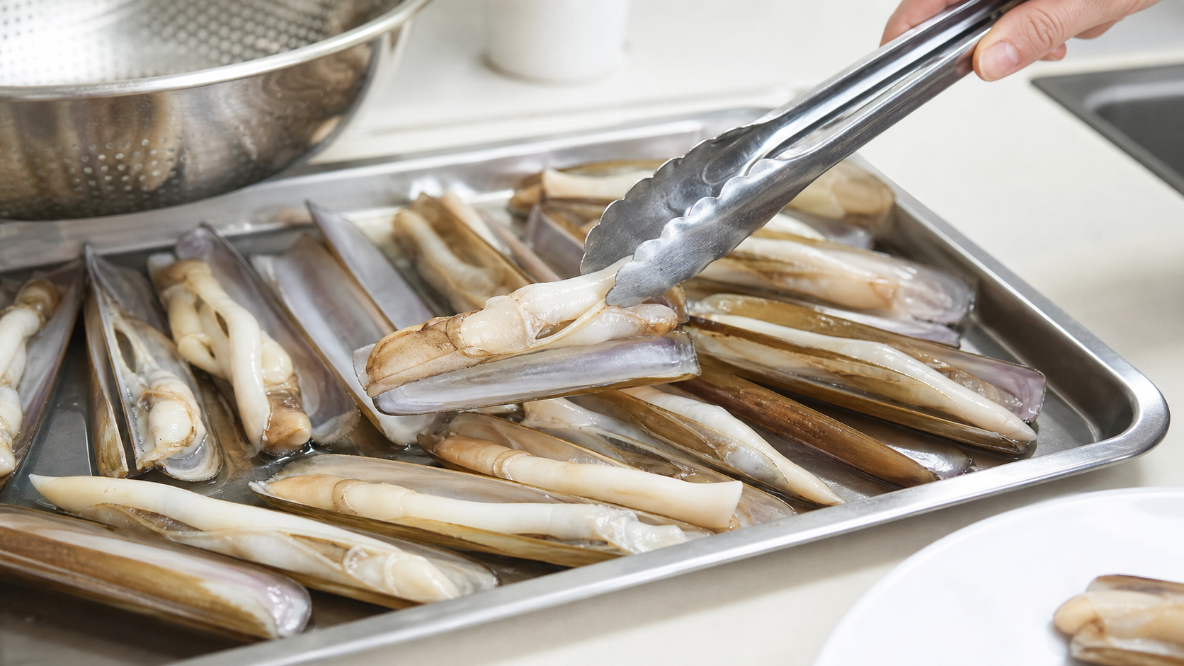 맛조개요리 해감과 안전 조리 확인 사진 7