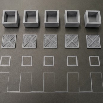 3D 프린터 압력 어드밴스 보정 플로우 보정 테스트와 함께 둔 실사 사진