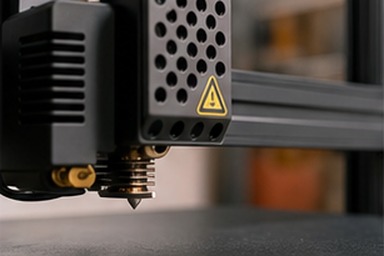3D 프린터 어린이 안전 고온 노즐 경고 사진